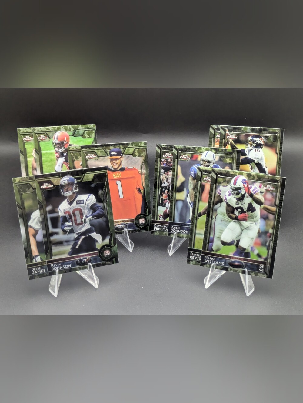 2015 Topps Chrome # /99 Mini STS Camo Refractor Lot (12) Parallel Rookie RC Star